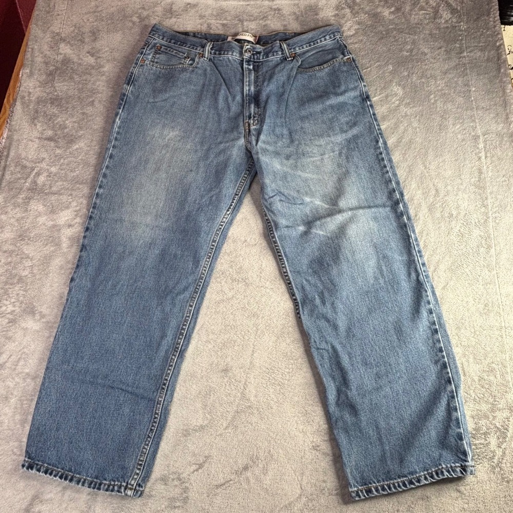 Levis 550 Relaxed Fit Mens 40x30 Blue Jeans Medium Wash Denim 5-Pocket Skater